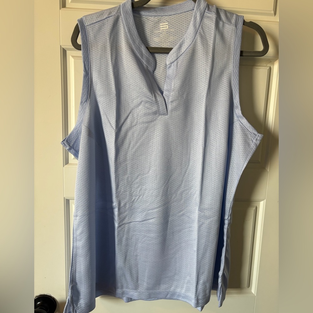 Women’s Three Sixty Six Sleeveless Golf Top Light Blue 2XL